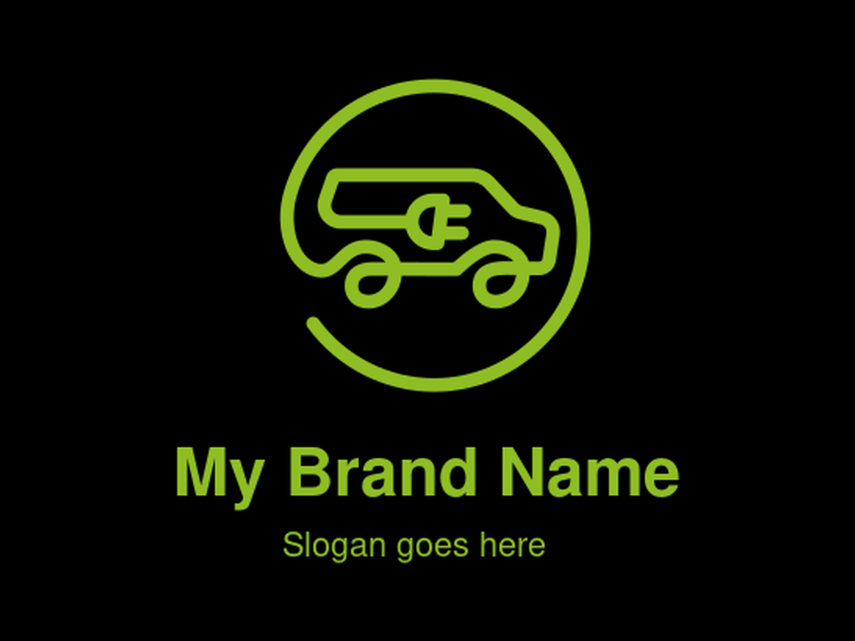 Dynamic Green Electric Plug Logo for EV Charging Infrastructure and Sustainable Energy Solutions